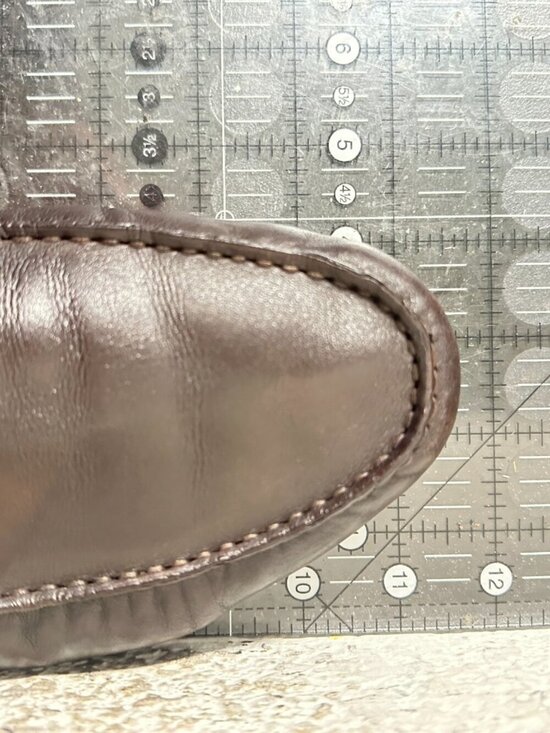 Salvatore Ferragamo Men Size 8.5 D Dark Brown Leather Buckle Loafer Dress Shoes main image 8
